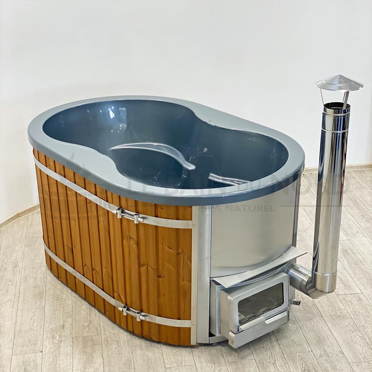 Bain Nordique Ofuro 1-2 personnes avec poêle interne – Image 6