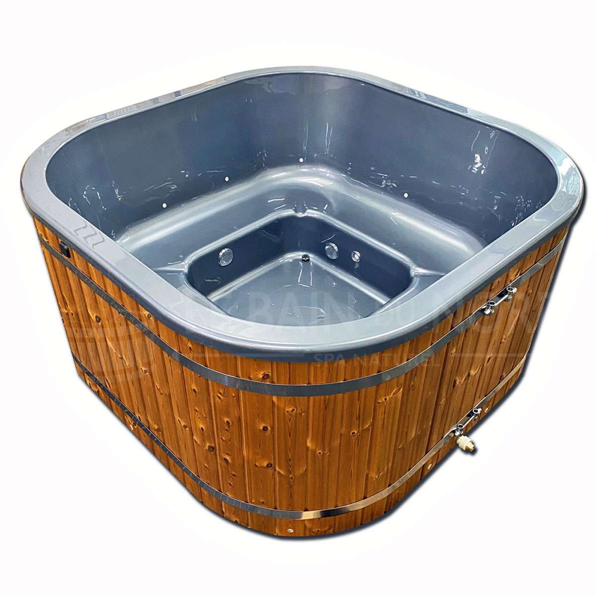 Bain Nordique carré de 200x200cm pour 8-10 personnes sans poêle – Image 7